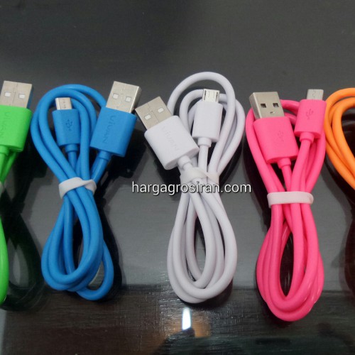 Kabel Charger Vivan Mirco USB Warna Warni / CBM80 Toples isi 40pcs = 250.000