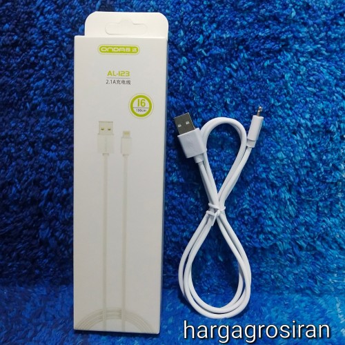 ONDA AL-123 Iphone Kabel Data USB Lighting Fast Charging 2.1A 100cm Quality Trusted Bahan Teba STRDY