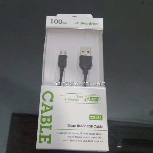 Kabel Avantree 1 Meter Bisa Buat Data Charger Samsung / Blackberry dan Fast Charging TR181