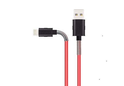Kabel Vivan FL100 2.4A 1M Spring Lighting Data Cable Charger For Iphone 5