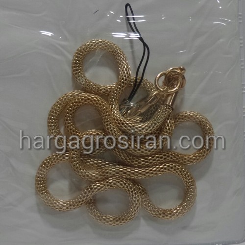 Kalung HP / Tali Gantungan HP Bahan Aluminium Warna Emas