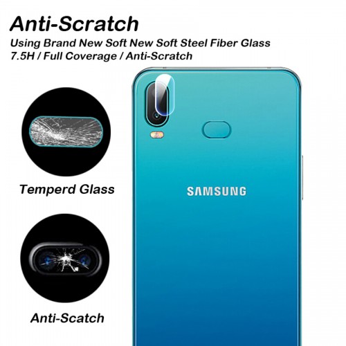 Camera Screen Protector Samsung Galaxy A20 Tempered Flexible - Anti Gores TG Kaca Kamera