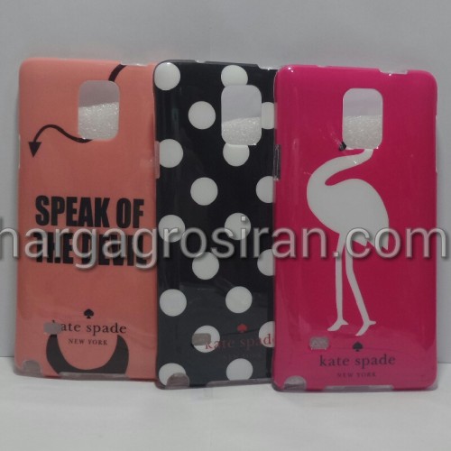 Kate Spade Samsung Note 4 - Softshell / Silikon Motif / Back Case / Cover