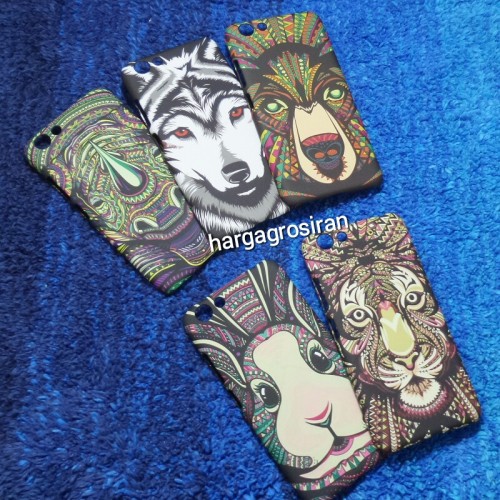 LUXO Vivo Y53 2017 - Hardcase / Back Case Motif Batik Animals Abstrak Glow In The Dark