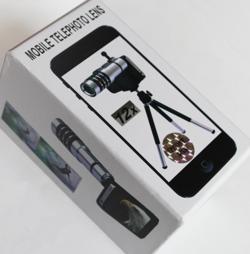 Lensa Tele Kamera 12 x Zoom Stand For Iphone 4