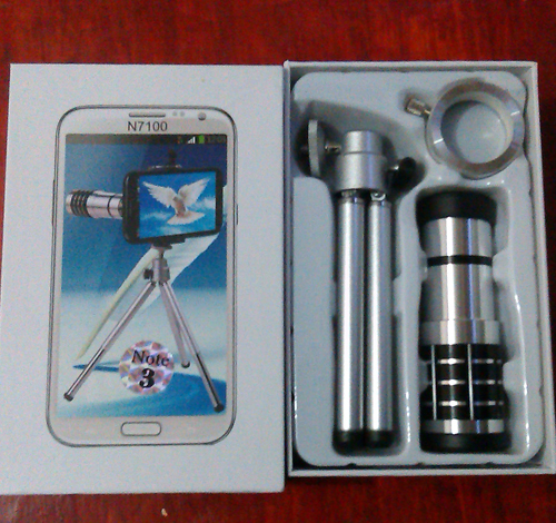Lensa Tele Kamera 12 x Zoom Stand For Note 3