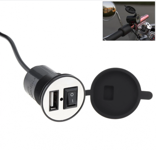MLD-100 TC Charger Handphone Motor Waterproof + Motorbike USB Charger Socket STRDY