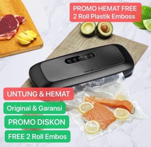 MVS-07 QH-S03 Mesin Vacum Stainles Food Vacuum Sealer Alat VAKUM Press Plastik Bungkus Packing Bags Machine Makanan Kering Basah Kedap Udara