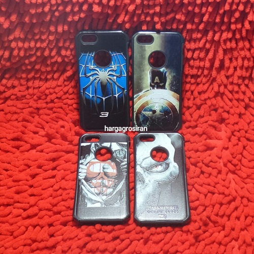 Man Case Iphone 5 / 5S Model Spigen Motif Superman / Spider / Captain Amerika