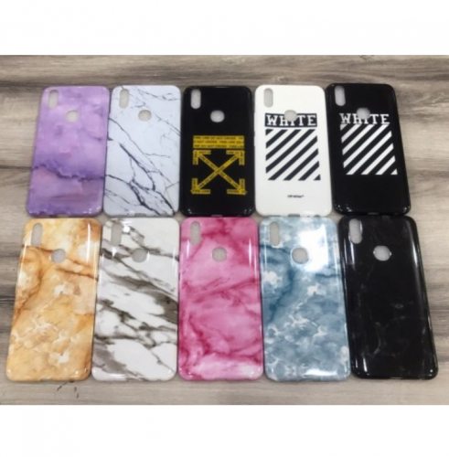 Iphone Samsung A50 - Marble Case / Keramik Marmer Bahan Silikon Motif Full Cover Case Ver.25