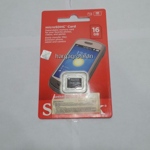 Memory SanDisk MicroSD 16GB - Class 4