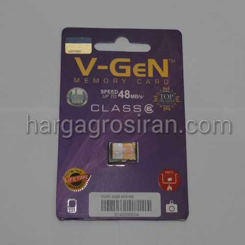 Memory VGEN / V-GEN MicroSD 32GB - Class 6 dan LifeTime Warranty