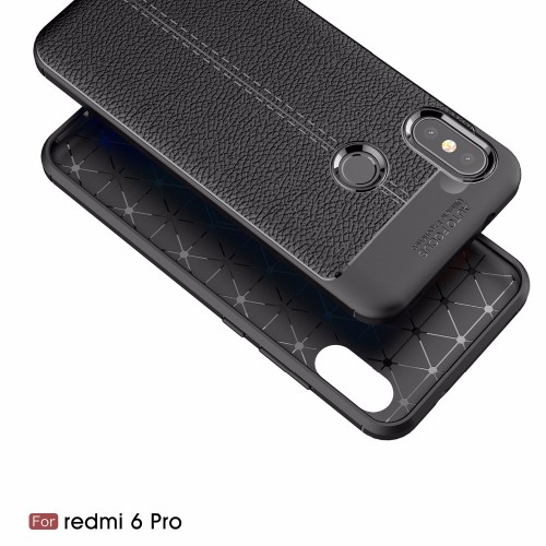 MiA2 Lite / Xiaomi Redmi 6 Pro Case Kulit Auto Focus - Softshell / Silikon / Cover / Softcase