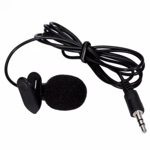 MIC-001 External Komputer 3.5mm Microphone Clip Handphone Mikrofon Smule Live Streaming