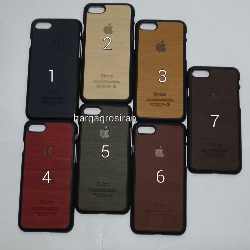 Motif Kayu Iphone 7 / Iphone 7s / Hardcase Lentur / Back Case / Cover Wood
