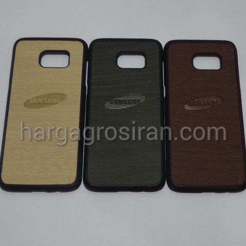 Motif Kayu Samsung Galaxy S7 Edge / Hardcase Lentur / Back Case / Cover Wood