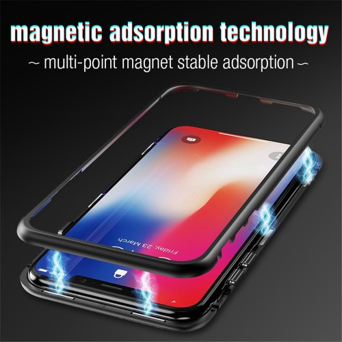 Case 360 Magnet Iphone X - Bumper Magnet Glass - Back Case Cover