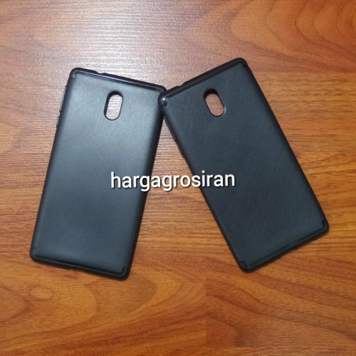 Nokia 3 - TPU Cross Black / Model Slim / Silikon / Softshell / Cover