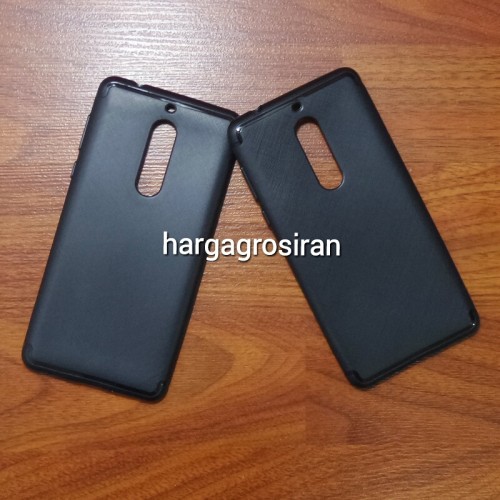 Nokia 5 - TPU Cross Black / Model Slim / Silikon / Softshell / Cover