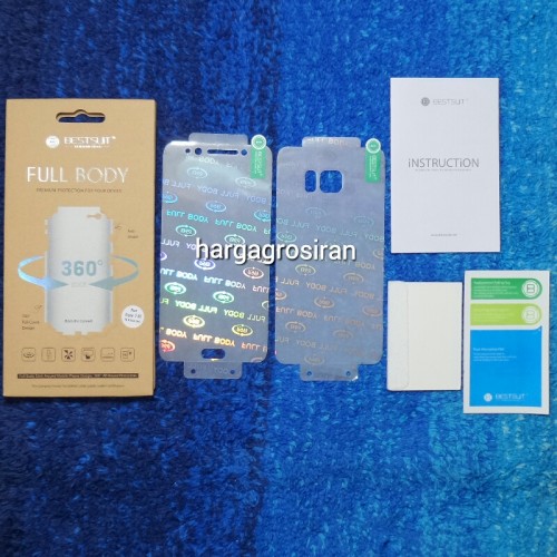 Anti Gores Samsung Note 7 / FE - Full Set 2 in 1 / Full Body Curved / Depan dan Belakang 0.2 mm