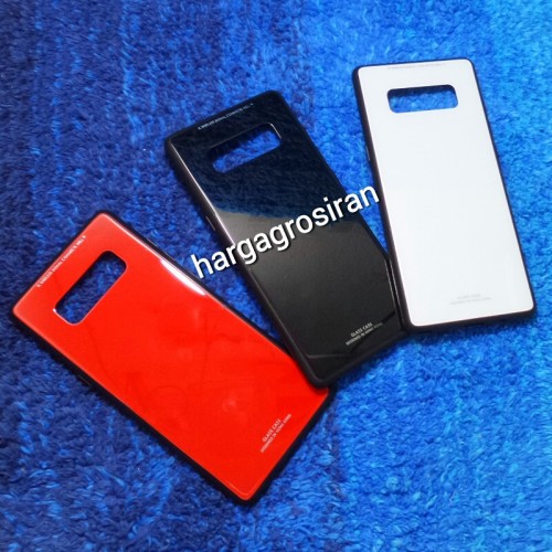 Samsung HP Note 8 - Glass Case / Design Bahan Tempered Full Cover / Lebih Elegan dan Simple