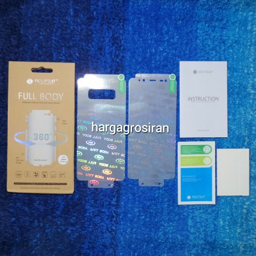 Anti Gores Samsung Note 8 - Full Set 2 in 1 / Full Body Curved / Depan dan Belakang 0.2 mm