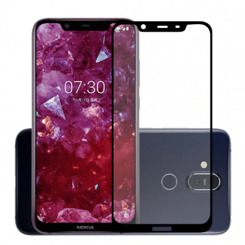 Nokia 7.1 Plus Tempered Glass FS Full Body Anti Gores Kaca Premium / Full Bahan Kaca Full Lem