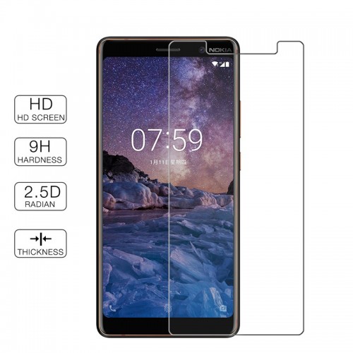 Nokia 7 Plus - Tempered Glass Std / Anti Gores Kaca - Tidak Ada Garansi Pecah