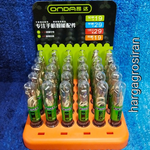 ONDA AL-15 Kabel Data USB Type C - 100Cm isi 30pcs (405.000) - Fast Charging Bahan Tali Sepatu