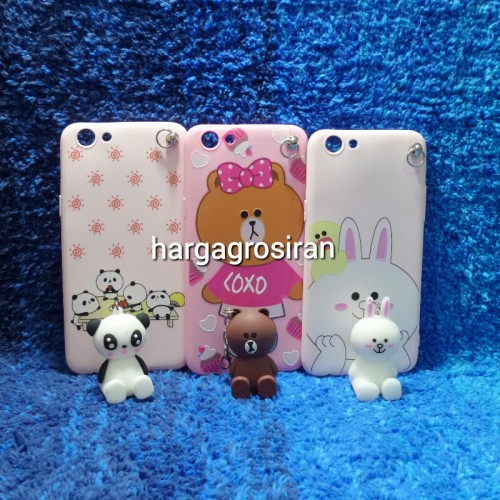 Soft Case Motif Oppo F3 - Boneka Bisa Standing - Back Case - Back Cover