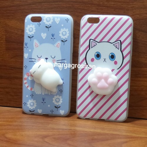 Squishy Case Oppo F3 Biasa + Boneka Lucu / Silicone / Softshell / Silikon / Cover Motif