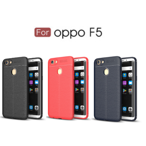 Oppo F5 - Case Kulit Auto Focus - Softshell / Silikon / Cover / Softcase