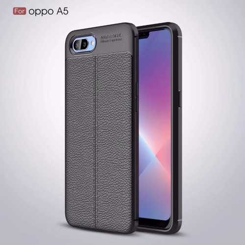 Oppo A3s / RealMe C1  Case Kulit Auto Focus - Softshell / Silikon / Cover / Softcase