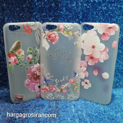 Oppo A71 Sakura Case Motif Bunga Bahan Softshell - Fashion Flower Back Cover