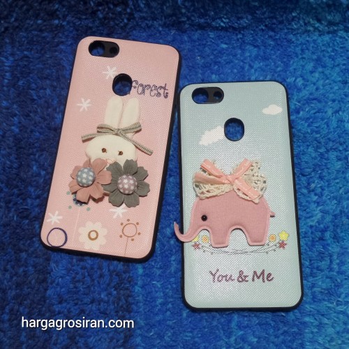 Oppo F5 - Silikon FS Motif Design Korean Cute Styles Boneka Bahan Kain / Back Soft Case