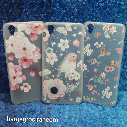 Oppo Neo 9 A37 Sakura Case Motif Bunga Bahan Softshell - Fashion Flower Back Cover