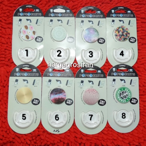 HargaGrosiran.com Holder Pop Socket Standing Motif 