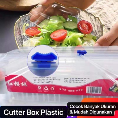 PW-05 Alat Pemotong Plastik Food Wrapping / Vacuum Embos Roll / Dispenser Holder Cutter Box Khusus Plastik Cling Wrap / Aluminium Foil