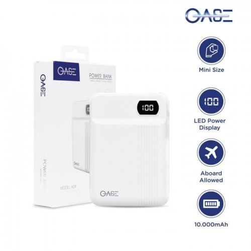 Power Bank OASE MD-A09 10.000 Mah Real Kapasitas Fast Charging Garansi 1 Tahun