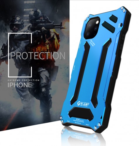 RJ-02 iPhone 11 Pro 5.8 Case Aluminum Metal Premium Protection Hard Shockproof Military Bumper