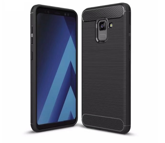 Samsung A8 2018 - Rugged FS / Delkin - Carbon Fibre Case Slim Rugged Armor ShockProof / Rubber