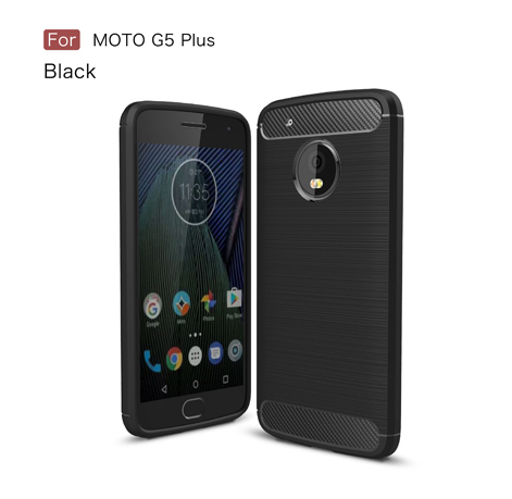 Motorola G5 Plus - Rugged FS / Delkin - Carbon Fibre Case Slim Rugged Armor ShockProof / Rubber