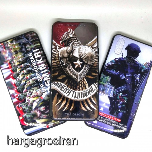 Realme 3 Pro Motif NKRI TNI Polri Cinta Indonesia - Back Case - Back Cover Ver.21