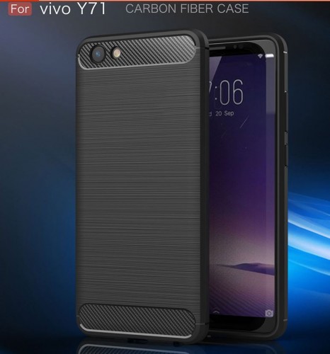 Vivo Y71 - Rugged FS / Delkin - Carbon Fibre Case Slim Rugged Armor ShockProof / Rubber