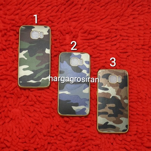 Softcase Army Evolution Samsung Galaxy S6 - Back Case / Cover Armor / Loleng TNI / Abri
