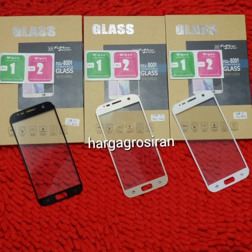 Tempered Glass FS Samsung Galaxy S7 Flat/ Full Screen - Anti Gores Kaca