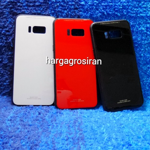 Samsung S8 Biasa - Glass Case / Design Bahan Tempered Full Cover / Lebih Elegan dan Simple
