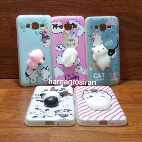 Squishy Case Samsung Galaxy J2 Prime + Boneka Lucu / Silicone / Softshell / Silikon / Cover Motif