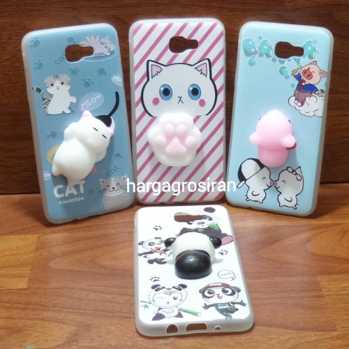 Squishy Case Samsung Galaxy J5 Prime + Boneka Lucu / Silicone / Softshell / Silikon / Cover Motif