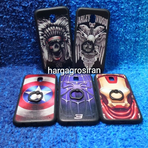 Fuze Motif Man Case + Ring Samsung J5 PRO / Case 3D Timbul / Pinggiran Karet / Cover